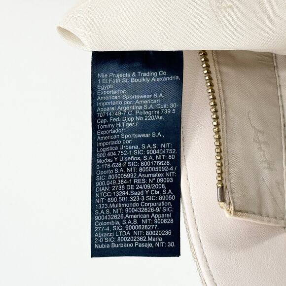 Tommy Hilfiger Tote Handbag - Canvas Large Bag with Leather Handles AW12310 - Picture 16 of 16